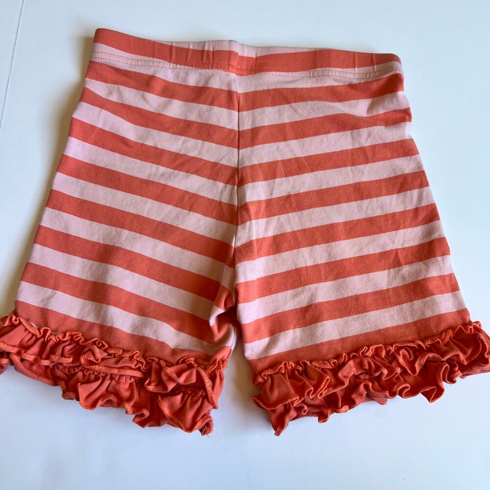 Matilda Jane Licorice Laces Shorties Pink Stripe Ruffle Shorts Girls 8 - Picture 6 of 6